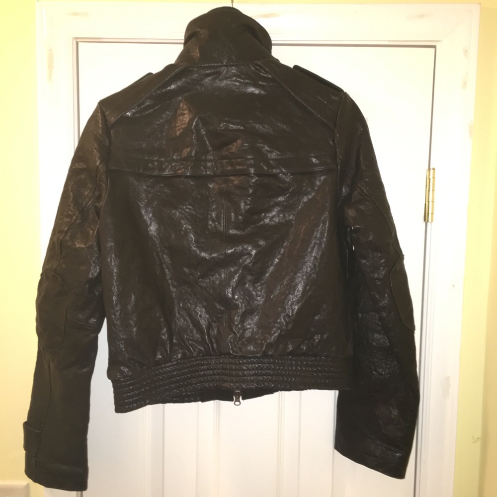 Incredible Alice + Olivia black leather jacket M - Picture 3 of 6